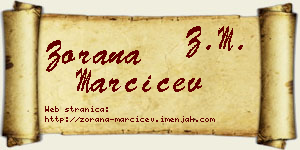 Zorana Marčićev vizit kartica